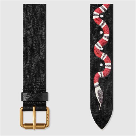 gucci snake mens belt|gucci leather belt with snake.